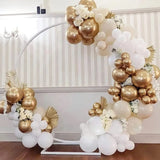 Triogift 105pcs White Sand Gold Balloons Garland Arch Kit,Boho Wedding Baby Shower Anniversary Day Mother's Day Party Decorations