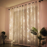 Triogift  Christmas Lights Curtain Garland Merry Christmas Decorations For Home Christmas Ornaments Xmas Gifts Navidad New Year Decor