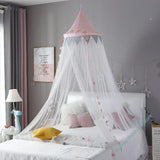 Triogift Baby Room Mosquito Net Kid bed curtain canopy Round Crib Netting bed tent baldachin Decoration girl bedroom accessories