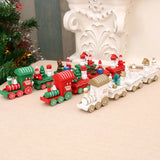 Triogift  Plastic Train/Christmas Train Merry Christmas Decor For Home Cristmas Ornament Xmas Navidad Noel Gifts Happy New Year