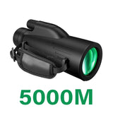 Triogift 5000M Powerful Monocular 12x50 Night View Monocular Long Reach Portable Telescope High Magnification Professional