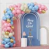 Triogift Baby Shower Decoration Macaron Pink Blue Balloon Garland Arch Kit Wedding Birthday Boy Or Girl Gender Reveal Party Balloon Decor