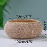 Triogift Rustic Frosted Stone Flower Pot