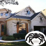 Triogift  30cm/50cm/75cm/90cm/125cm/150cm/200cm Black Plush Spider Horror Halloween Decor Haunted House Prop Indoor Outdoor Giant Decor