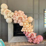 Triogift Pink Metallic Balloon Garland Arch Kit Wedding Birthday Party Decoration Kids Globos Rose Gold Confetti Latex Ballon Baby Shower