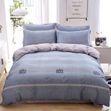 Triogift  High Quality Cotton Bedding Set Duvet Cover with Pillowcases Breathable Sweat-wicking Plenty of Sizes Available