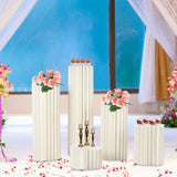 Triogift Wedding Centerpieces Cardboard Vases Sets Flower Vase Flowers Cylinder Centerpiece Stand for Party Tables Decorations