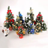 Triogift  Table Mini Christmas Tree Decorations Children Home Bedroom Party 15/20/30cm Artificial Christmas Tree New Year Navidad Gift