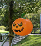 Triogift Large Halloween Inflatable Pumpkin Ball PVC Hanging Ghost Balloon Halloween Party Bar Haunted House Outdoor Courtyard Decoration