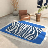 Triogift  Trendy Modern Stripe IG Girly Living Room Carpet Nordic Home Large Area Bedroom Decoration Plush Fluffy High-quality Soft Rug