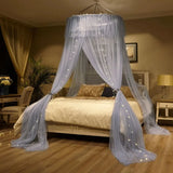 Triogift Single Door Three Doors Dome Mosquito Net Fully Wrapped Suspended Ceiling Mosquito Net Large Space Princess Style Bed Netting