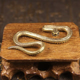 Triogift Copper Snake Mini Statue