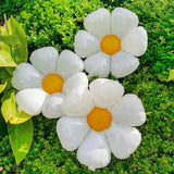 Triogift  White Daisy Flower Foil Balloon Plumeria Helium Ball Wedding Kids Birthday Party Decoration Baby Shower INS Photo Props