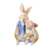 Triogift Cute Creative Garden Rabbit Decoration Living Room Decoration Resin Crafts Garden Decoration Home Decoration Accessories