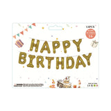 Triogift  13Pcs/Set 16Inch Happy Birthday Letter Balloon Birthday Party Decoration Aluminum Film Balloon