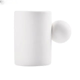 Triogift  -  Home Ceramic Mug Creative Shape Breakfast Coffee Cup Couple Milk Cup 280ml Coffee Mug Living Room Decoration Dining Tableware