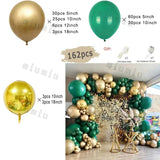 Triogift Jungle Safari Dark Green Balloon Garland Arch Kit Kid Birthday Party Supplies Gold Confetti Latex Ballons Baby Shower Decoration