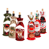 Triogift Christmas Wine Bottle Cover Merry Christmas Decorations For Home  Cristmas Ornament Xmas Navidad Gifts New Year