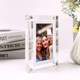 Triogift Acrylic Digital Photo Frame 5/7 Inch 1000mAh Vertical Display IPS Screen 2G Memory Battery Porta Retrato Digital