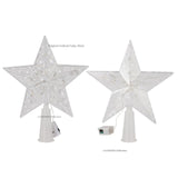 Triogift Christmas Tree Ornaments Top Stars LED Light Lamp Christmas Decorations for Home Xmas Trees New Year 2025 Navidad Natal Noel