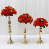 Triogift  Cheap Artificial Flower Ball Plastic Green Mesh Base Silk Table Centerpieces For Wedding Decor Party Road Lead Flower Bouquets