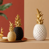 Triogift Nordic Light Luxury Pineapple Decoration,Golden Fruit Shape Living Room Porch Home Decoration Figurines Gift Wedding Props