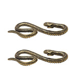 Triogift Copper Snake Mini Statue