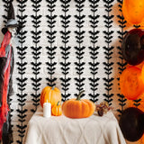 Triogift 2/1Pcs Halloween Bats Wall Decor Curtains Black Spooky Bats Fringe Streamer Foil Curtain for Hallowen Backdrop Party Decoration