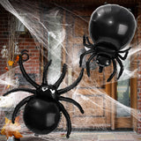 Triogift Halloween Spider Foil Balloons Halloween Balloon Black Spiders Airballoon Birthday Halloween Party Home Decorations Accessories