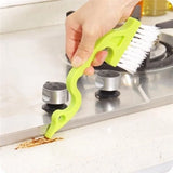 Triogift  Hand-held Groove Gap Cleaning Tools, Window Door Sliding Track Cleaning Brush, Home Kitchen Cleaning Brush Tool