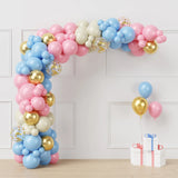 Triogift Baby Shower Decoration Macaron Pink Blue Balloon Garland Arch Kit Wedding Birthday Boy Or Girl Gender Reveal Party Balloon Decor