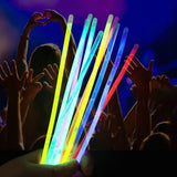 Triogift  5/20pcs Glow Sticks Fluorescence Light Disposable Glowing Necklace Props for Wedding Celebrations Outings Camping Birthday Decor