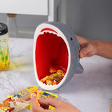 Triogift Cute Shark Attack Ceramic Bowl Large Creative Ramen Bowl White Ceramic Bowl Glass Bowel Noodle Set