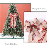 Triogift  1PC Large Christmas Bow Christmas Tree Decoration New Year's Eve Decorations Christmas Party Ribbon Bow Linen Bowknot