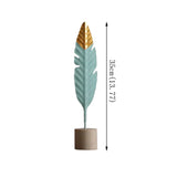 Triogift Modern Feather Table Decor Figurine