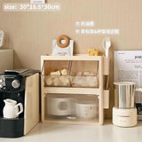 Triogift  -  Office Coffee Capsule Storage Box Simple Home Desktop Skin Care Cosmetics Snacks Water Cup Sundries Organizer Rack