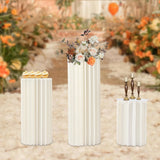 Triogift Wedding Centerpieces Cardboard Vases Sets Flower Vase Flowers Cylinder Centerpiece Stand for Party Tables Decorations