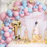 Triogift Pink Blue Balloon Garland Arch Kit Birthday Party Decoration Kids Baby Shower Boy Or Girl Latex Ballon Wedding Birthday Suppiles