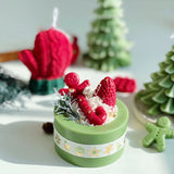 Triogift Christmas Cake Candles Scented Candles Home Decoration Gingerbread Man Cookies Fragance Candles