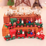 Triogift  Plastic Train/Christmas Train Merry Christmas Decor For Home Cristmas Ornament Xmas Navidad Noel Gifts Happy New Year