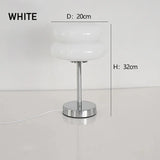 Triogift Egg Tart Glass Desk Lamp