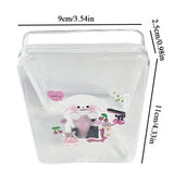 Triogift INS Transparent Kpop Photocard Holder Storage Box Flip Storage Box Classification Small Card Organizer Storage Case Stationery