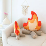 Triogift Creative Bonfire Flame Pillow for Kids Soft Plush Toys Cute Stuffed Flame Toy Girls Bedroom Home Decor Dolls Ornaments