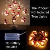 Triogift Snowman Christmas LED Garland String Light Merry Christmas Decorations For Home  Cristmas Tree Ornament Xmas Navidad Gifts