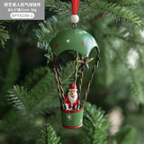 Triogift Delicate Fine Workmanship Christmas Ornament Hand Painted Collectible Hanging Hot Air Balloon Christmas Decoration