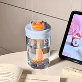 Triogift  500/700ml Cute Water Bottle Sport Tumbler For Girls Kids Plastic Aesthetic Ice Hot Coffee Tea Juice Cup School Drinking Bottle