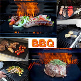 Triogift  40*33cm Non-stick BBQ Grill Mat Easily Cleaned Baking Mat BBQ Tools Cooking Grilling Sheet Heat Resistance Kitchen Tools