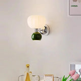 Triogift Modern LED Wall Lamps Cream Breeze Pumpkin Sconces G9 Bulb For Bedroom Bedsides Study Living Room Hallway Dining Room Lighting