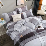 Triogift Hot sale high quality bedding double sanded quilt cover sheet pillowcase four-piece set