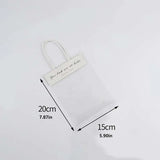 Triogift 10pcs Transparent PVC Long Tote Clear Bag Flower Packaging Flower Bouquet Bags Florist Decoration Celebration Party Gift Pouch